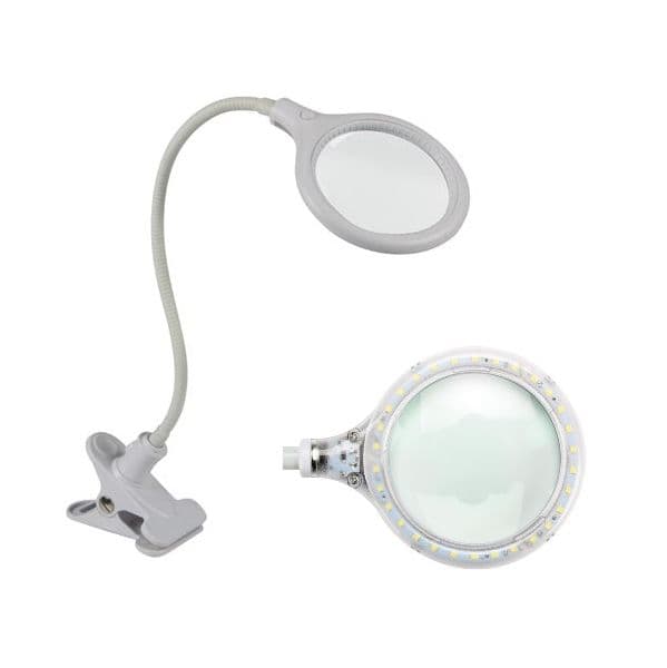 Velleman Candeeiro 30 LED'S 6W com Lupa 5 DIOP. Sup. Mola - VTLLAMP10N
