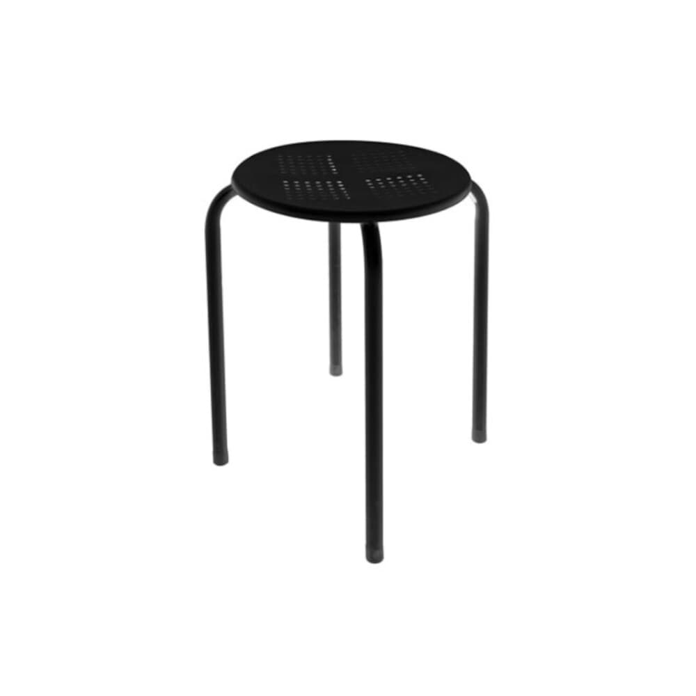 Banco Empilh vel Preto 45x29cm