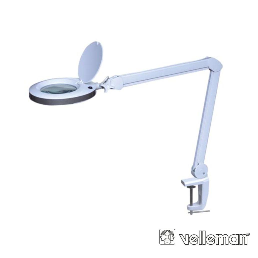 Velleman Candeeiro de Bancada/Secretária LED com Lupa 8 Dioptrias 8W Branco VTLLAMP4WN