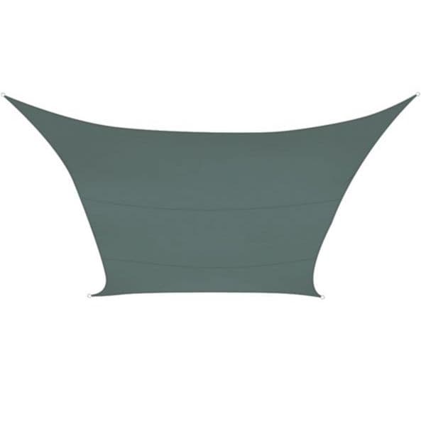 Perel Toldo Vela Retangular 4x3m Cinzento Esverdeado