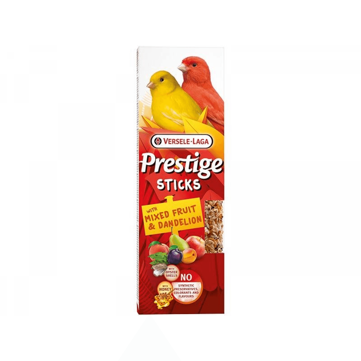 Versele Laga Prestige Sticks Canários Fruta Mista Dente Leão 2x30g