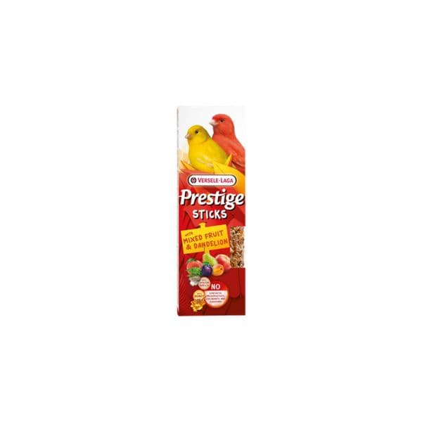 Versele Laga Prestige Sticks Canários Fruta Mista Dente Leão 2x30g