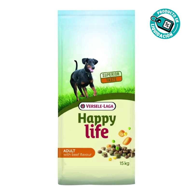 Versele-Laga Happy Life Adult Comida Para Perros De Ternera