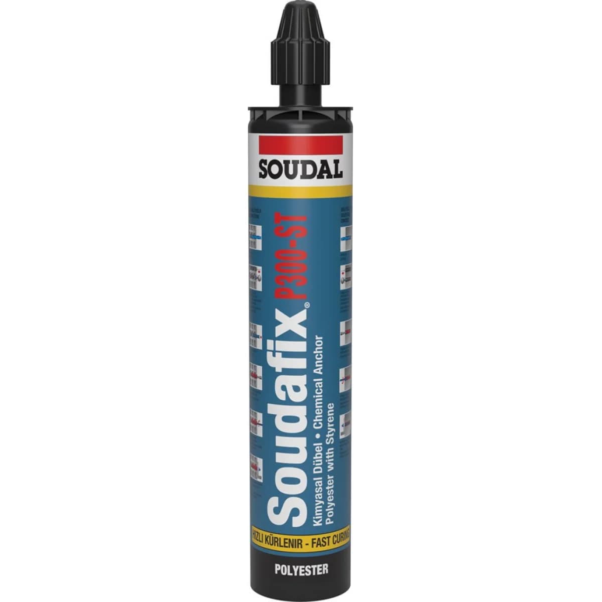 Bucha Química Soudafix P300-ST 300ml SOUDAL - 1614804 - Ferramentaspro.pt