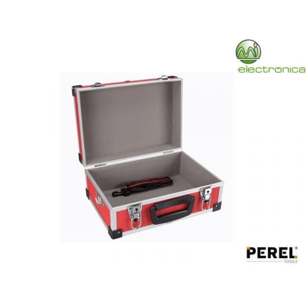 Perel Caixa de Ferramentas em Alumínio 320x230x155mm Vermelha - 1821-R