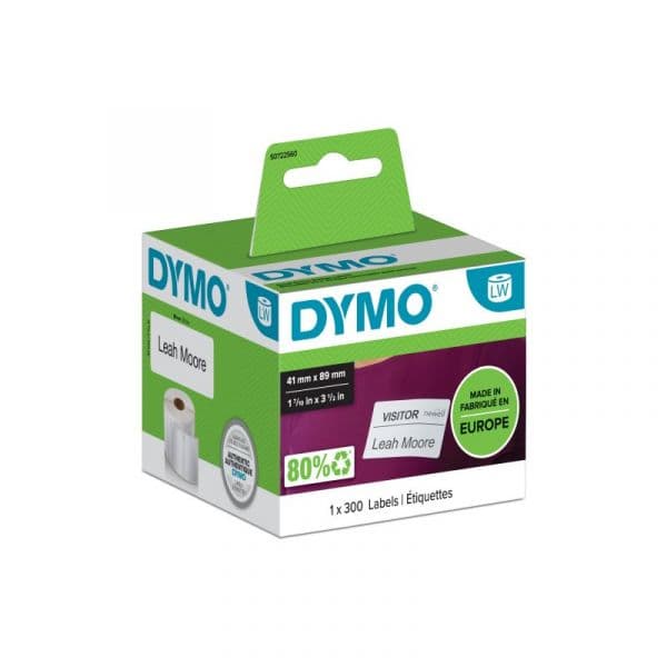 Dymo Rolo Etiquetas Brancas p/ Identificação (11356) 89x41mm