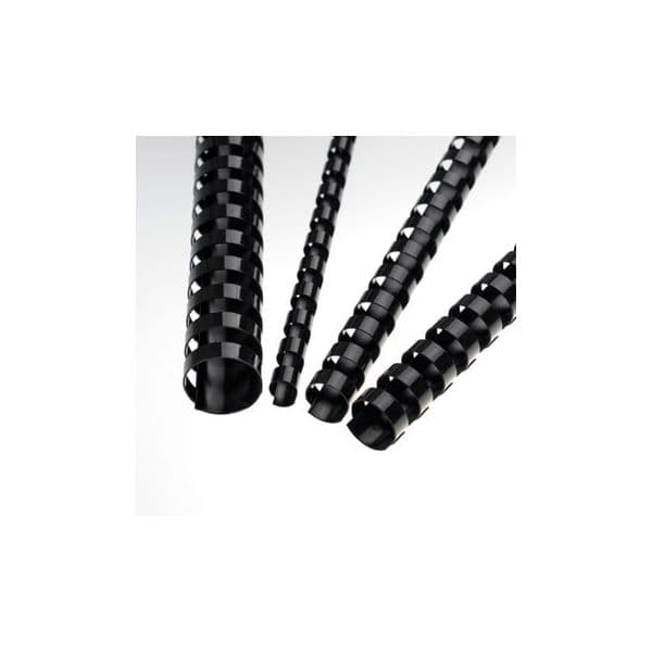 Argolas Pvc Encadernar 28mm para 270 Folhas Cx. 50un Preto - 1713026