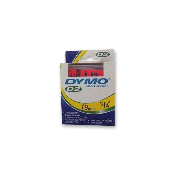 Dymo Fita Gravacao 19mmX10m Vermelha (61912)