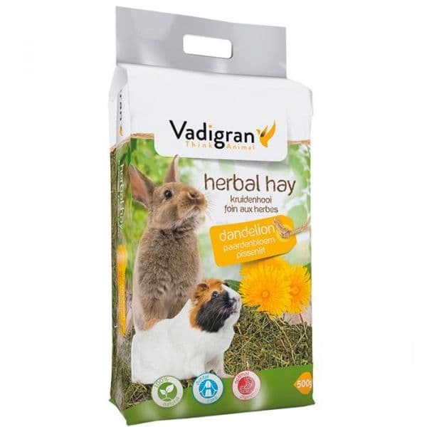 Vadigran Feno Natural Dente de Leão Roedores 500g