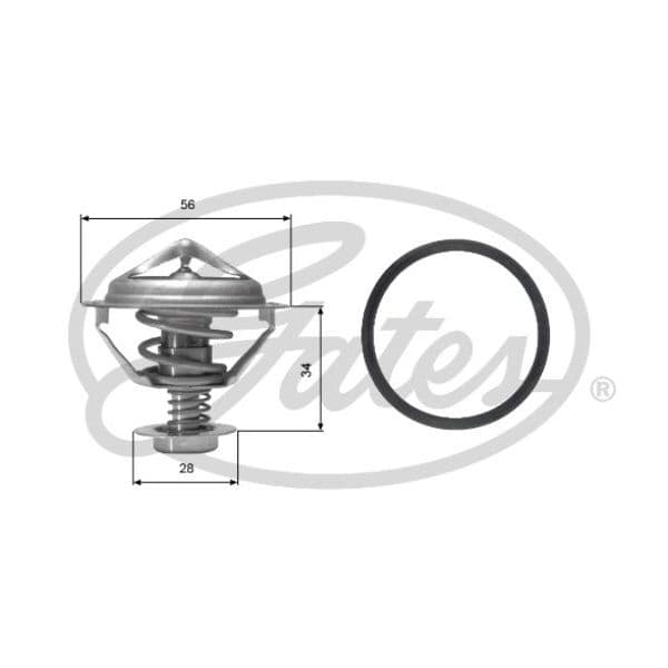 Gates Termóstato, Líquido de Refrigeração - TH05682G1