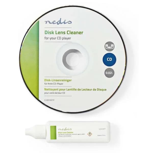 Nedis CD Limpeza p/ Lentes Laser com Instruções Vocais e Liquido - CPHN3103