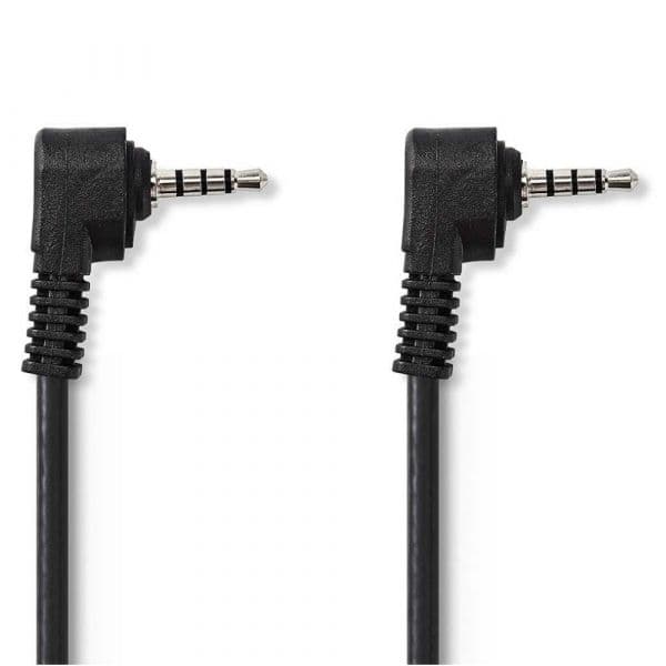 Nedis Cabo Jack 3.5mm Macho / Jack 3.5mm Macho 4p Preto 2m - CVGP22000BK20