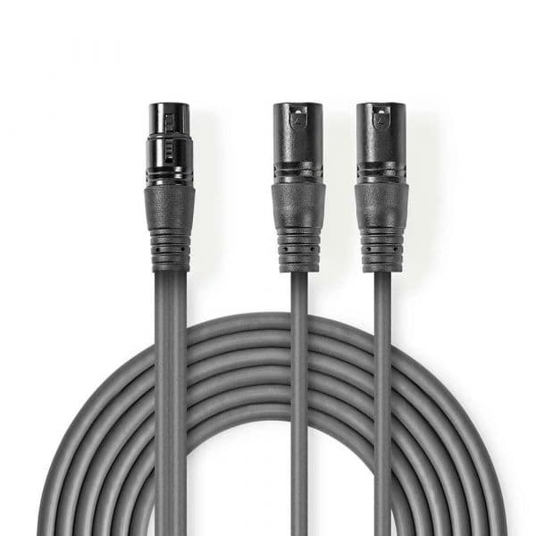Nedis Cabo De Áudio Xlr Balanceado 1,5m
