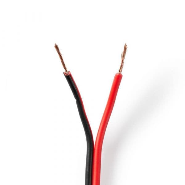 Cabo de Coluna 2x 0,75 mm2 Preto/Vermelho 100 Metros CAGW0750BK1000