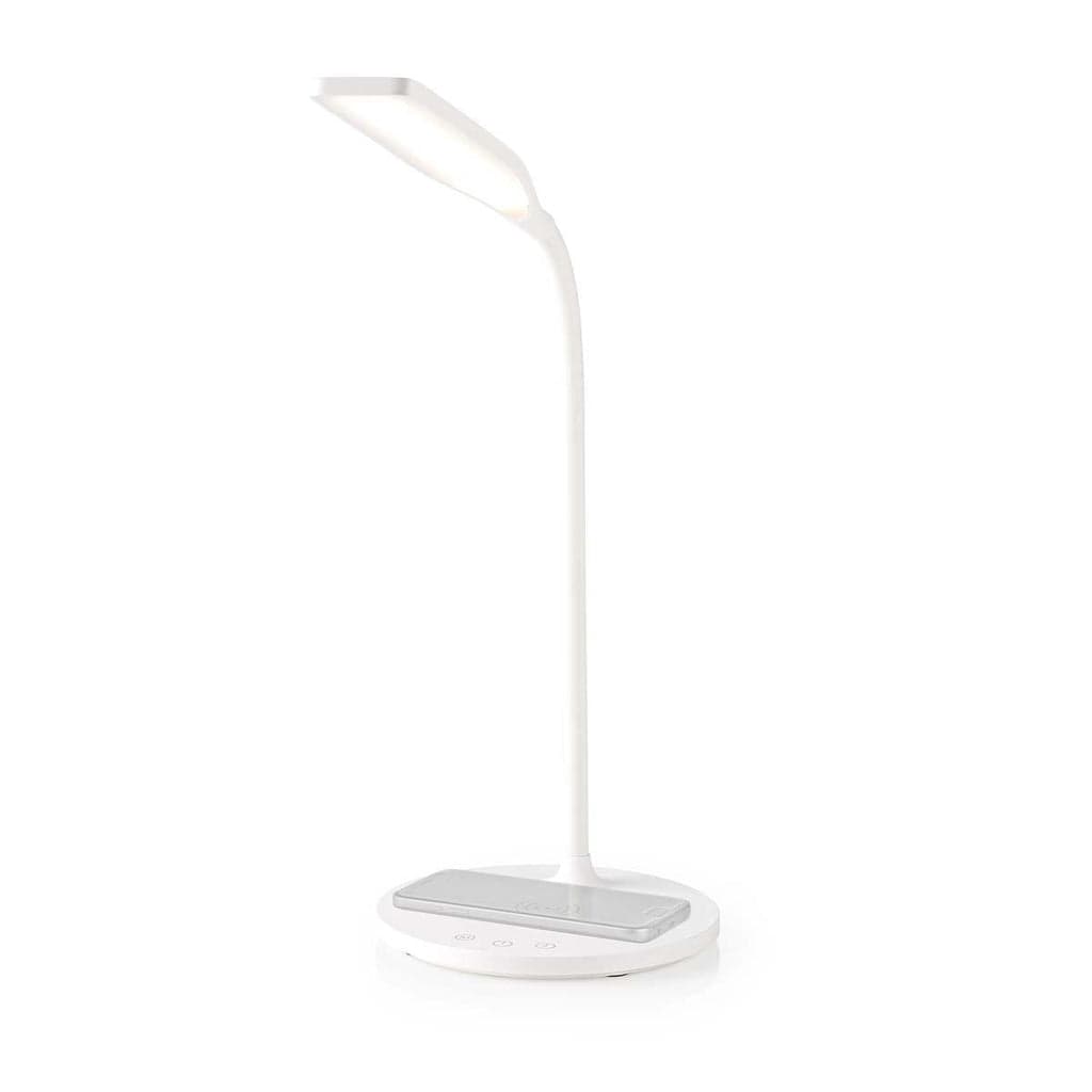 Lâmpada de Mesa Nedis LTLGQ3M2WT | LED, 10W, Dimmer, Qi