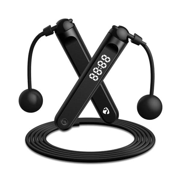 Nedis Corda de Saltar SmartLife Bluetooth Dual Hall Sports 2 em 1 LED 3m Preto BTHJR10BK