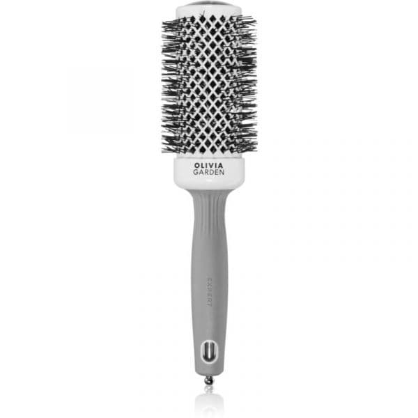 Olivia Garden Expert Shine Wavy Bristles White&grey Escova de Cabelo Prumer 45 mm
