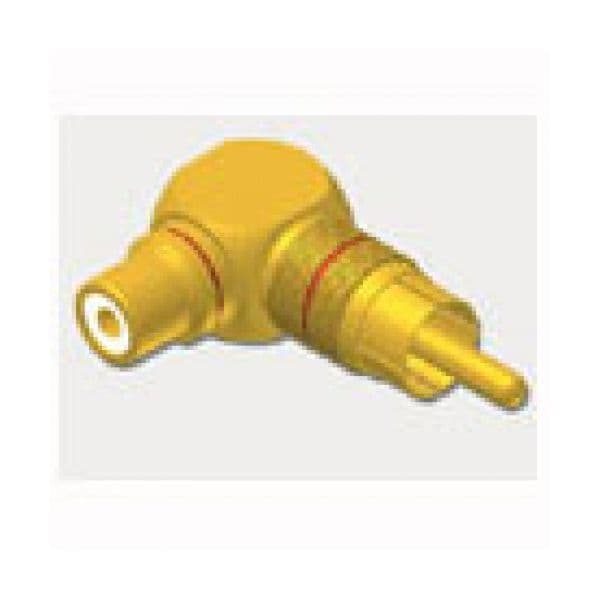 Procab Rca Femea Para Rca Macho Com Curva Gold Plated