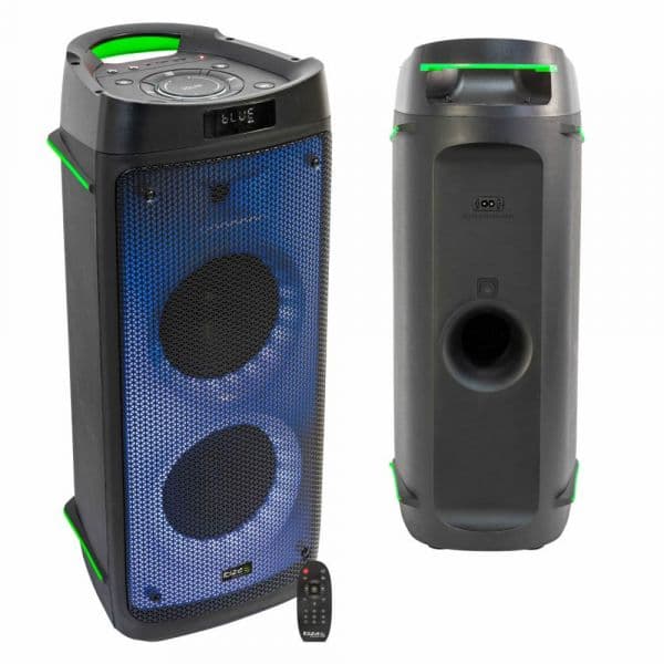 Ibiza Coluna Amplificada 2X6.5" USB/SD/AUX/BT LED TWS