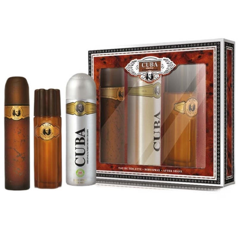 Cuba Gold Gift Set EDT 100 ml After Shave Cuba Gold 100 ml and Desodorizante Cuba Gold 200 ml