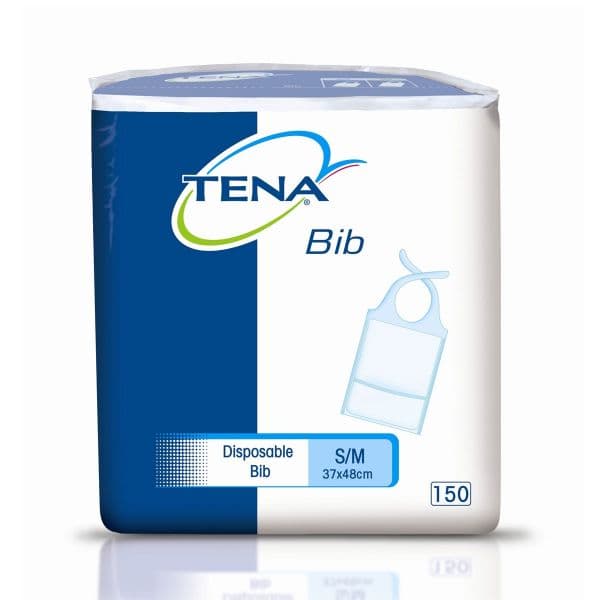 Babetes Descartáveis Tena Bib S/M 150 Unidades