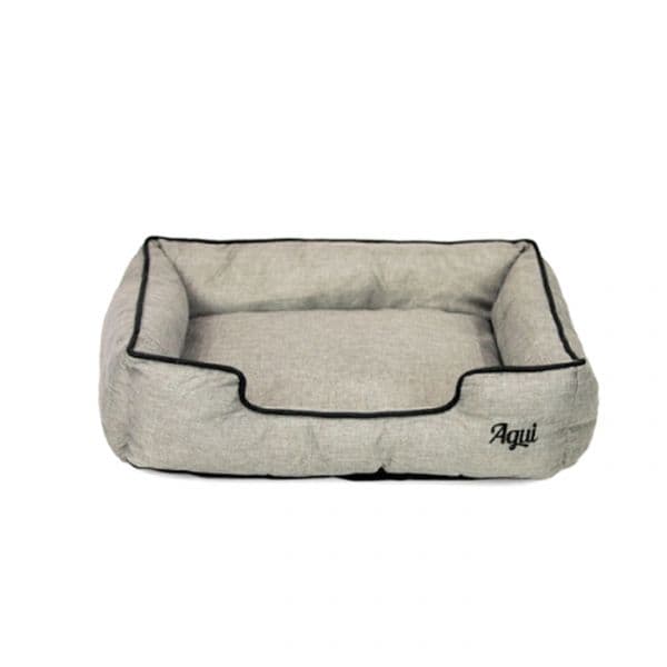 Agui Cama Nature L Cinza/Preto 70x60x17