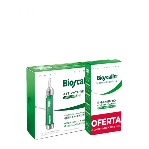 Bioscalin Ativador Capilar Ampola 10ml + Novagenina Champô Revitalizante 200ml