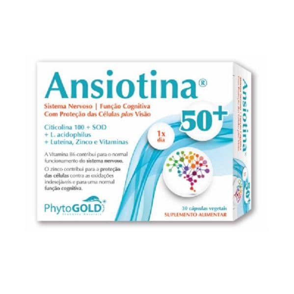 Phytogold Ansiotina Sistema Nervoso 50+ 30 Cápsulas