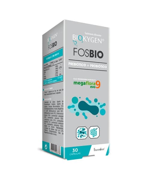 Fharmonat Biokygen Fosbio Prebiótico + Probiótico 30 Cápsulas