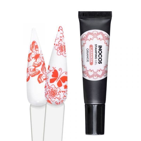 Inocos Stamping Gel Tom 8 Laranja 8ml