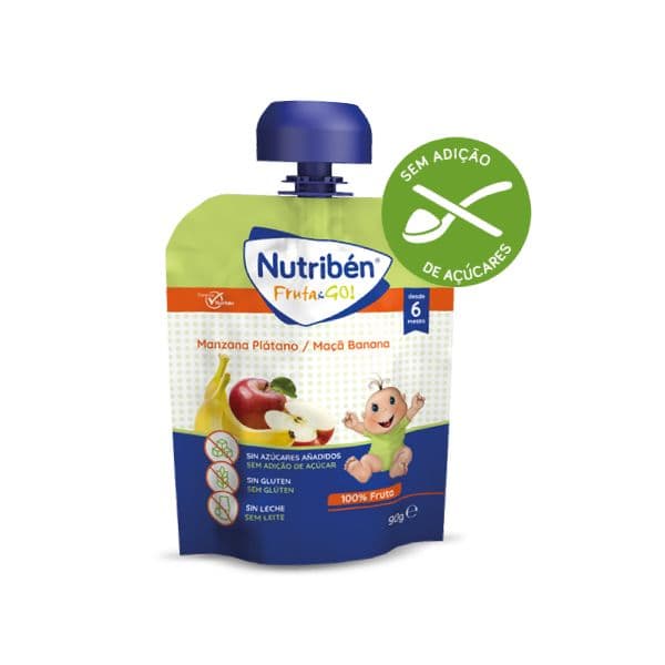Nutriben Fruta&Go Maçã e Banana 90g