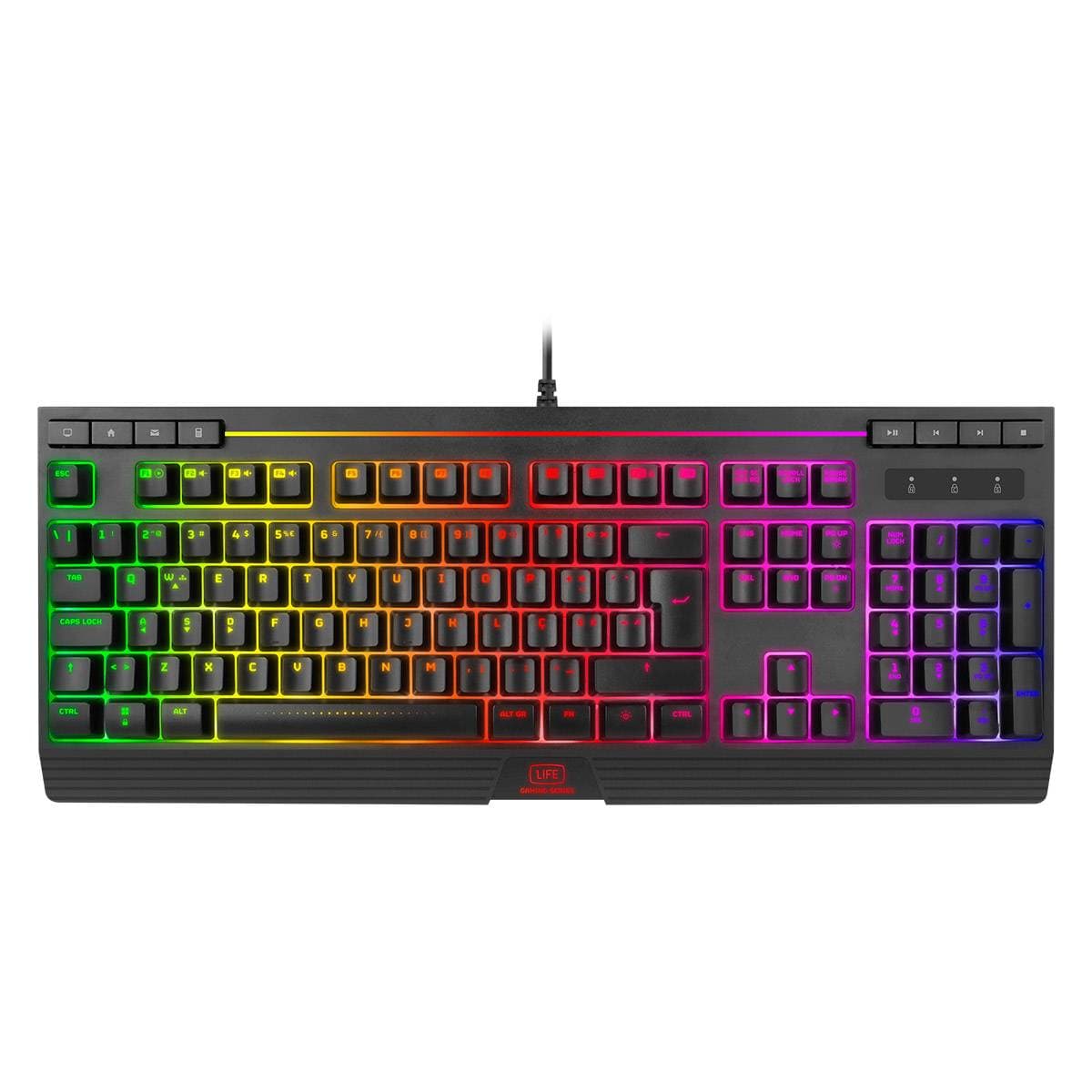 1Life gkb:fuse RGB Rainbow gaming keyboard PT