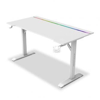 Alpha Gamer Secretária Gaming Starla RGB Branca