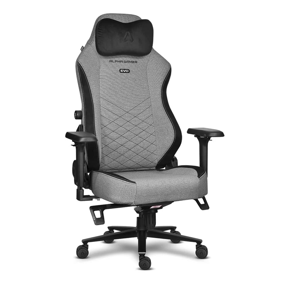 Cadeira Gaming Alpha Gamer Alegra Evo Smoke Grey