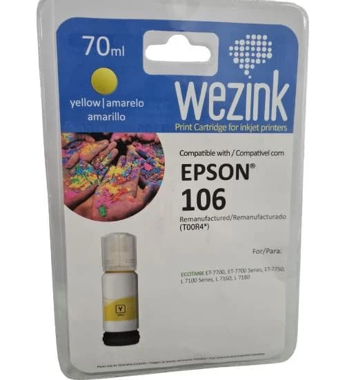 Recarga de Tinta Wezink 106 Amarelo