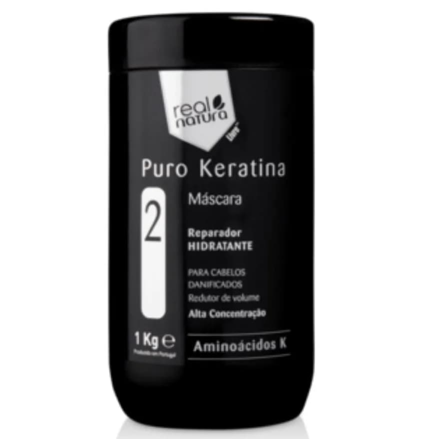 Real Natura Puro Keratina Máscara sem Sal 1kg