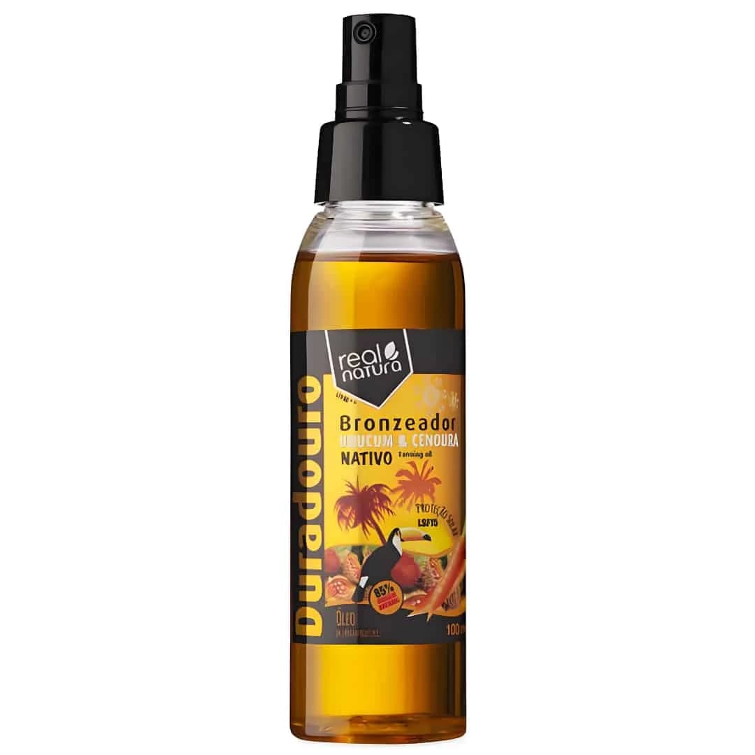Óleo Bronzeador Urucum + Cenoura LSF15 100ml Real Natura