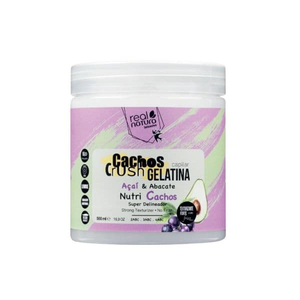 Real Natura Gelatina Capilar Cachos Crush Açaí & Abacate 500ml