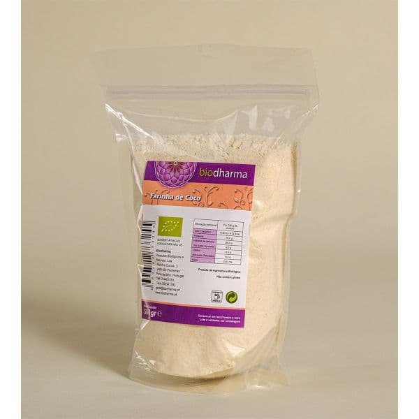 Biodharma Farinha de Coco Bio Biodharma -isenta de glúten-500g