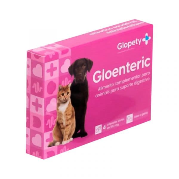 PenisPlus+ Gloenteric 503mg 4 Cápsulas Cães e Gatos