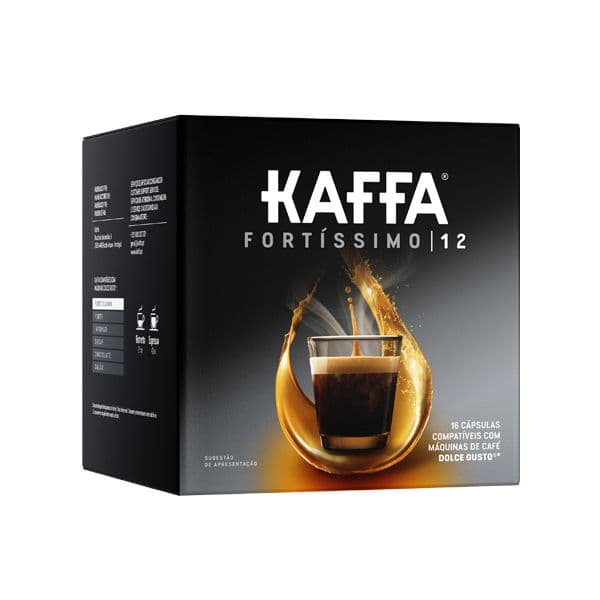 Kaffa Cápsulas Compatíveis Dolce Gusto® Fortíssimo 16 Unidades