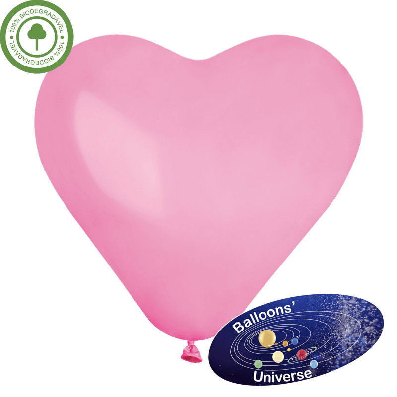 Balão coração de 30cm Rosa