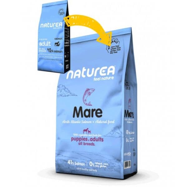 Naturea Naturals Puppie e Adult Mare North Seas Salmon 12Kg