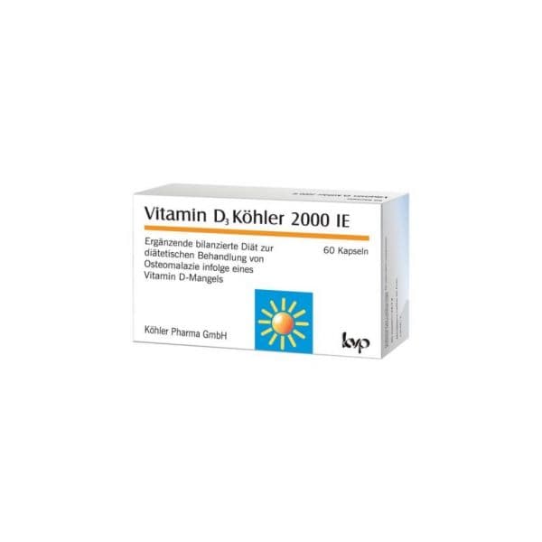 KVP Vitamina D3 Kohler 2000ie 60 Cápsulas
