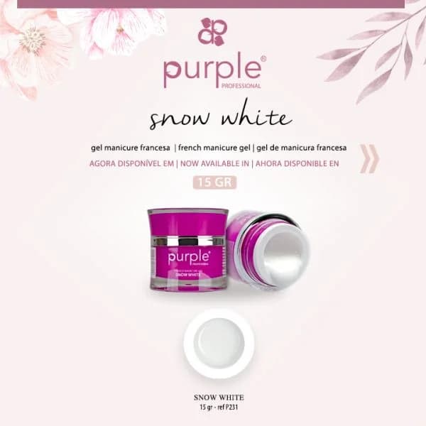 Purple Gel Construtor Snow White 15g