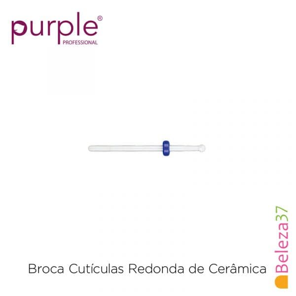 Purple Professional Broca de Cerâmica Redonda de Cutículas Purple