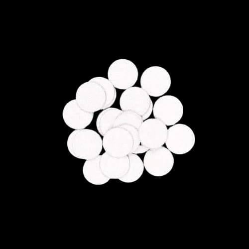 50 Recargas de Discos Adesivos 15mm Circulares Purple 150g