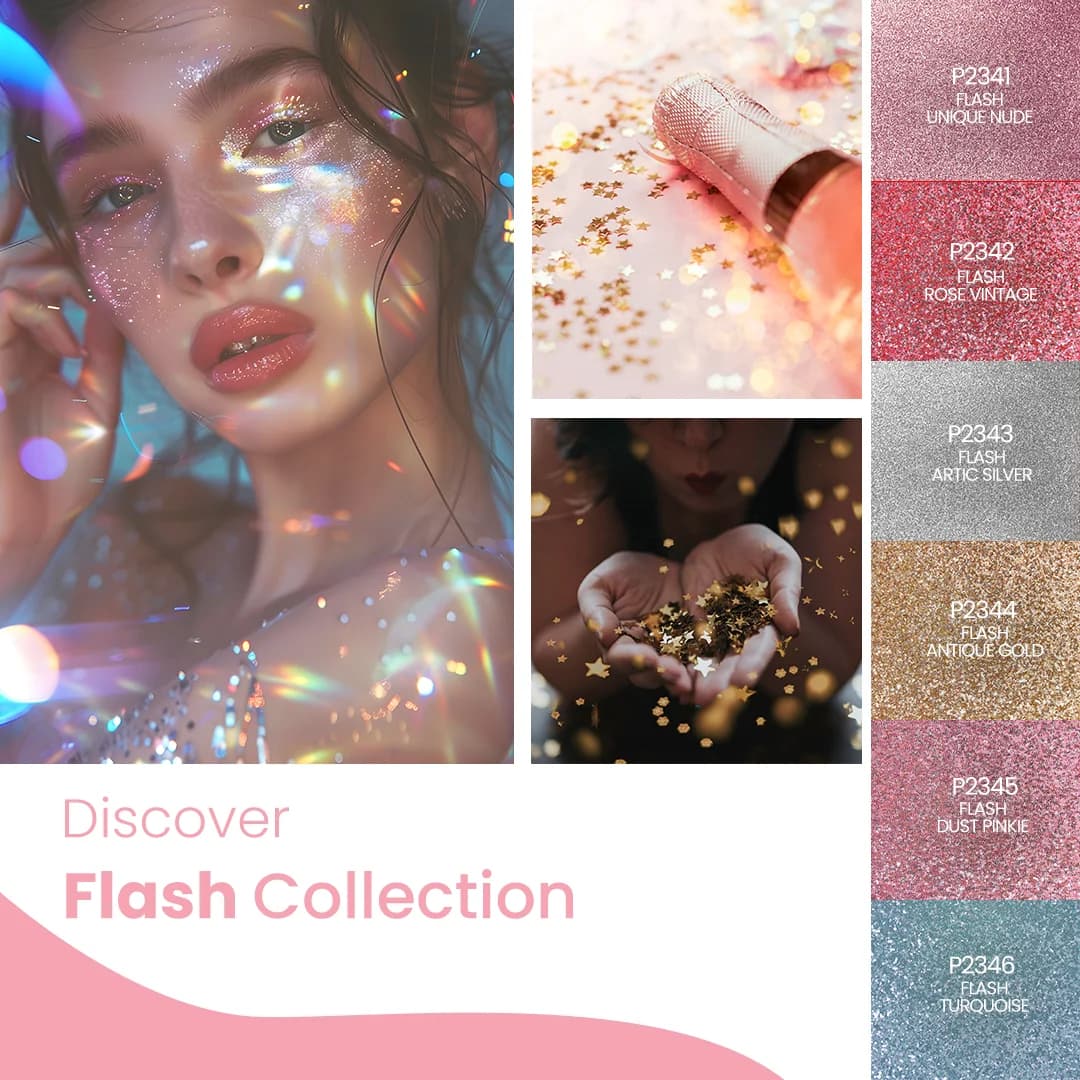 Coleção Verniz Gel PURPLE – Flash Collection (6 cores do P2341 ao P2346)
