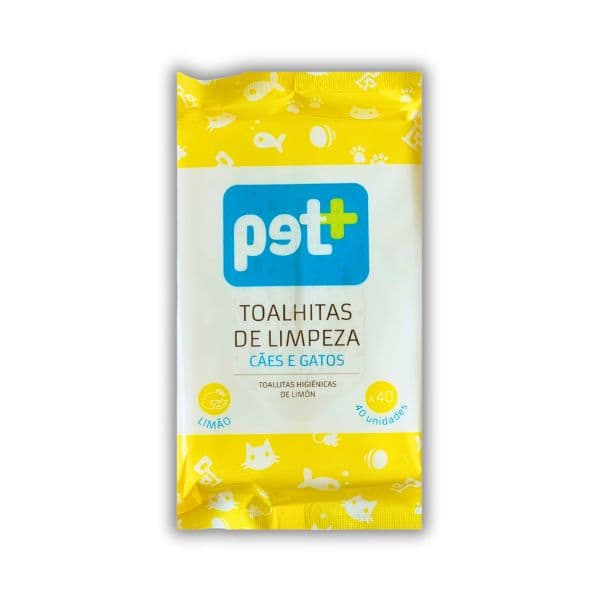 Pet+ Toalhitas de Limpeza 40 Toalhitas