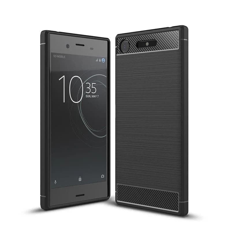 Capa Carbon Gel TPU Carbono Preto para Sony Xperia XZ1 - Multi4you®